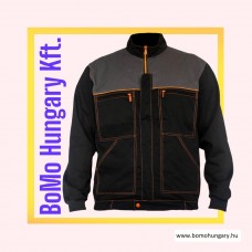 BoMo kabát fekete/szürke/narancs színben